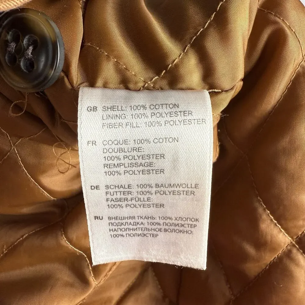 Vtg Canvas Chore Barn Jacket‎ Coat Men's 2XL Oak Hill Brown Front Zip Button